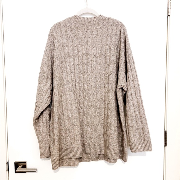 H&M Oversized Cable Cardigan Sweater - Picture 2 of 5